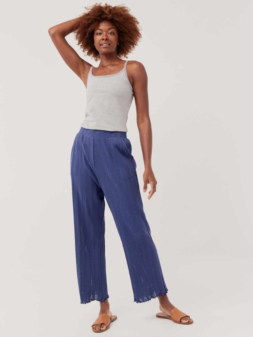 ‼️EUC: Pact Organic Women's Pointelle Rib Sleep Pant - M